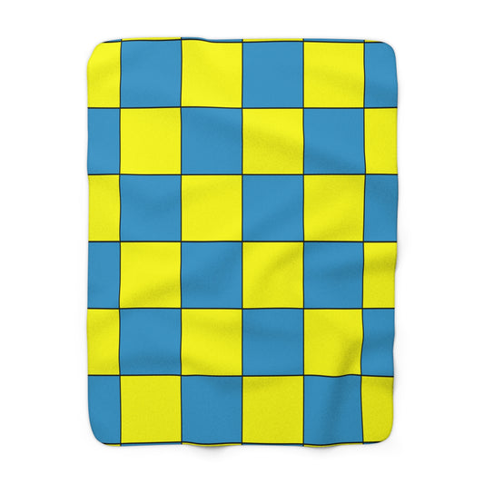 Aruba Retro Check Blanket Throw