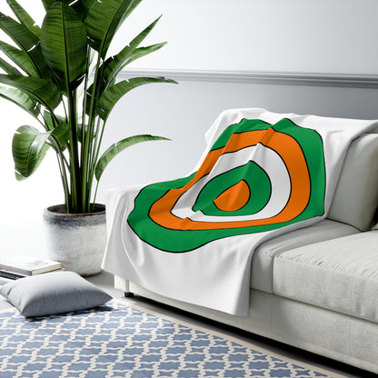 Ireland Retro Target Blanket Throw
