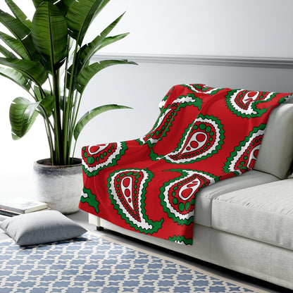 Belarus Retro Paisley Blanket Throw
