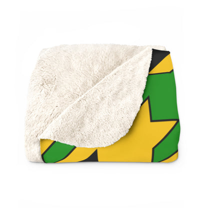 Jamaica Retro Houndstooth Blanket Throw