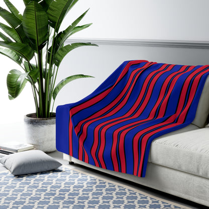 Haiti Retro Stripes Blanket Throw
