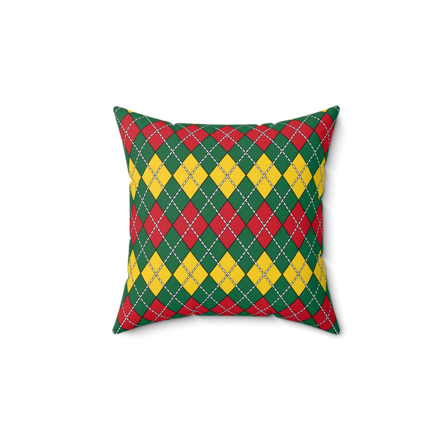 Ghana Retro Argyle Cushion Pillow