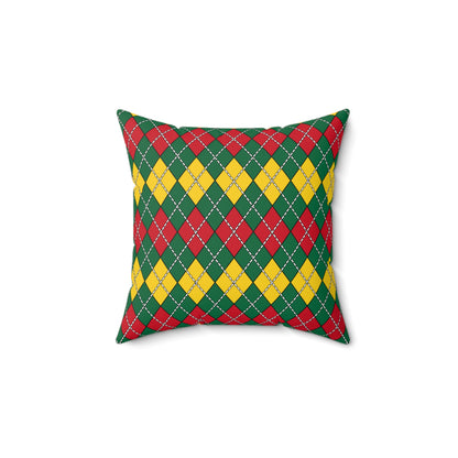 Ghana Retro Argyle Cushion Pillow