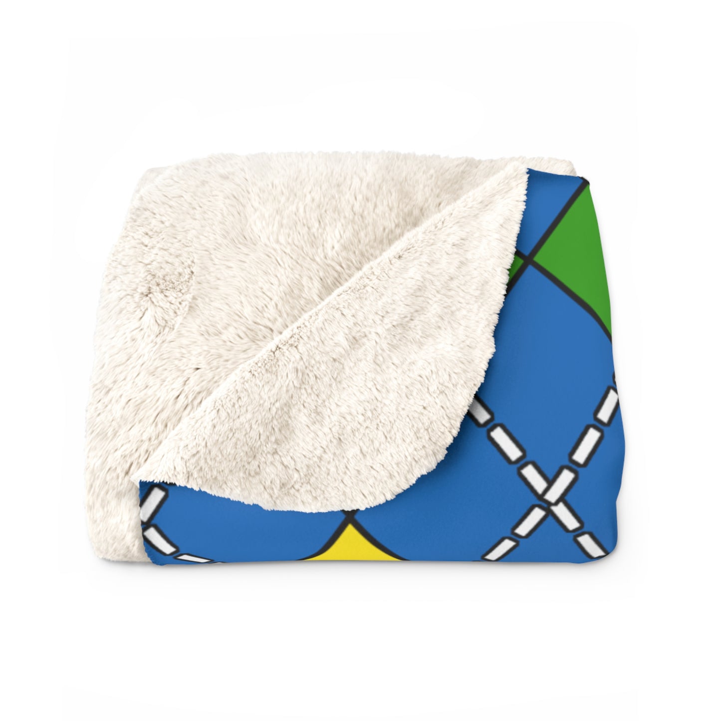 Gabon Retro Argyle Blanket Throw