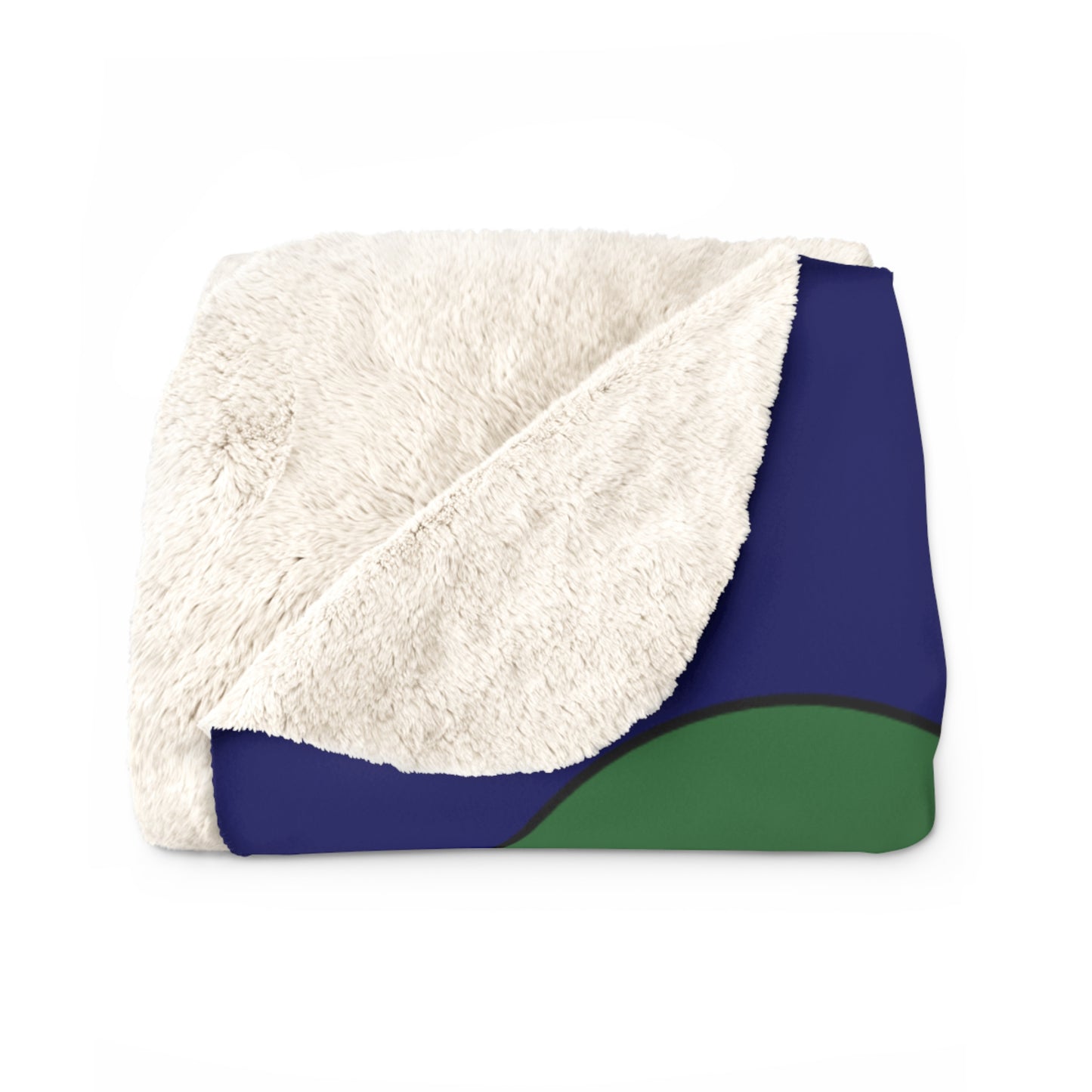 British Virgin Islands Retro Polka Dots Blanket Throw