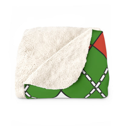 Hungary Retro Argyle Blanket Throw