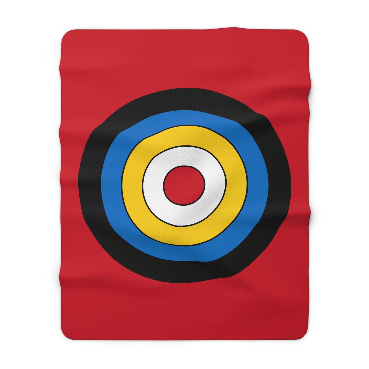 Antigua And Barbuda Retro Target Blanket Throw