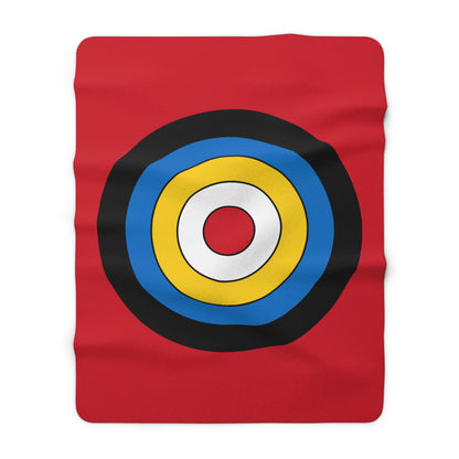 Antigua And Barbuda Retro Target Blanket Throw