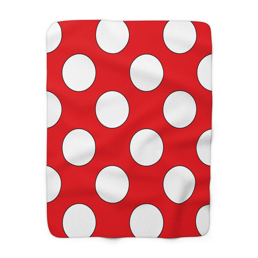 Indonesia Retro Polka Dots Blanket Throw