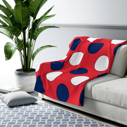 Norway Retro Polka Dots Blanket Throw