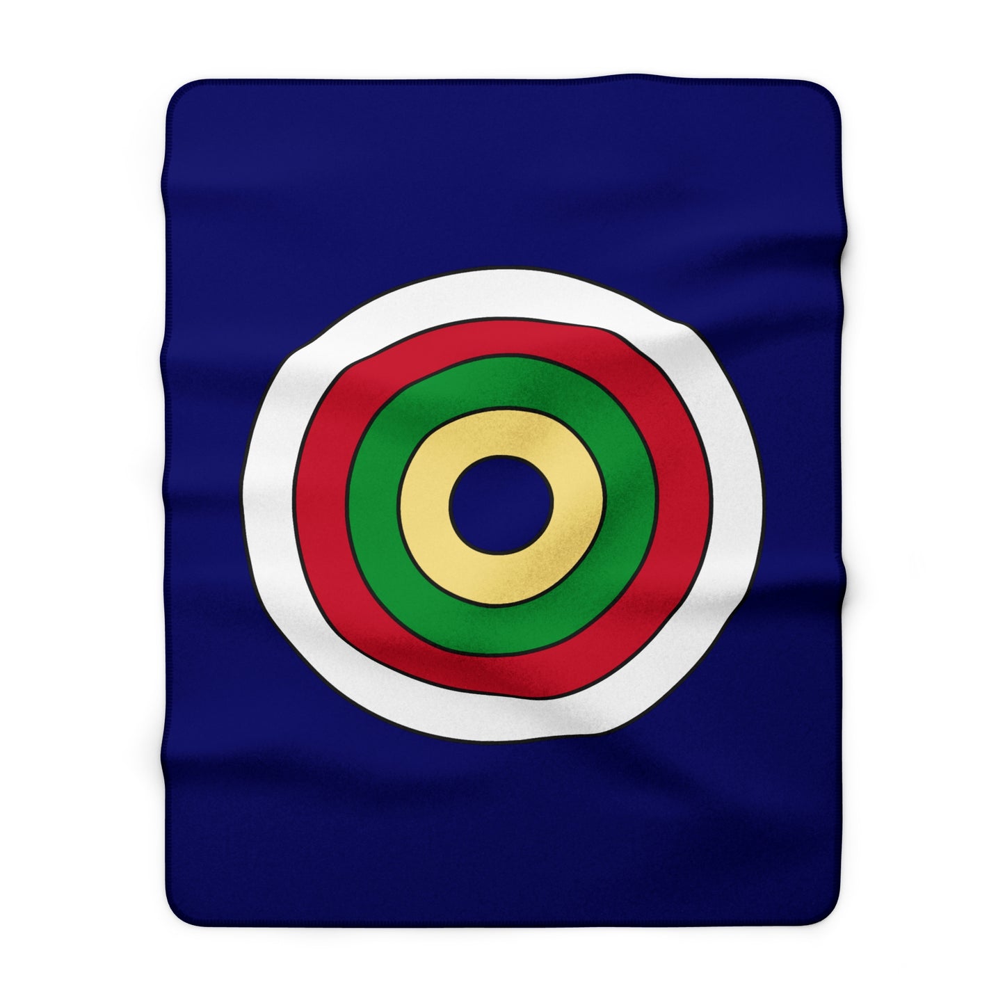 Cayman Islands Retro Target Blanket Throw