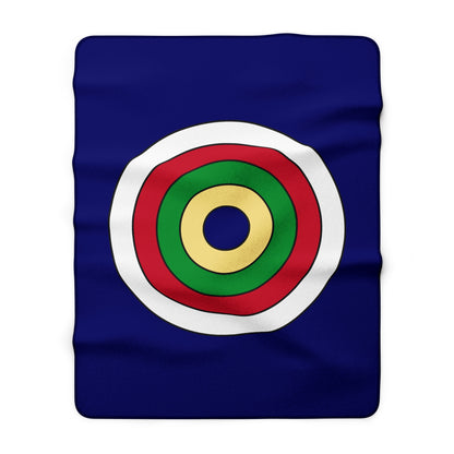 Cayman Islands Retro Target Blanket Throw