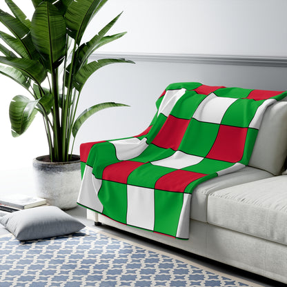 Wales Retro Check Blanket Throw