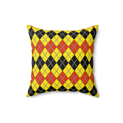 Uganda Retro Argyle Cushion Pillow