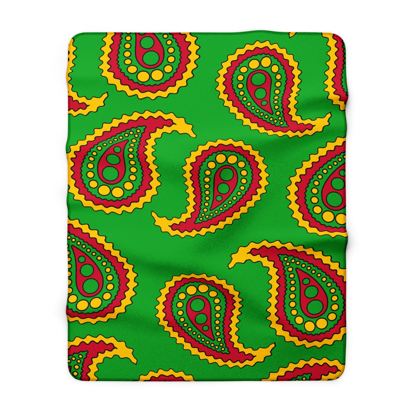 Sao Tome And Principe Retro Paisley Blanket Throw