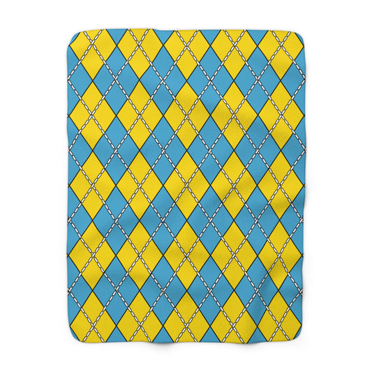 Palau Retro Argyle Blanket Throw