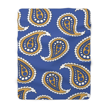 Marshall Islands Retro Paisley Blanket Throw