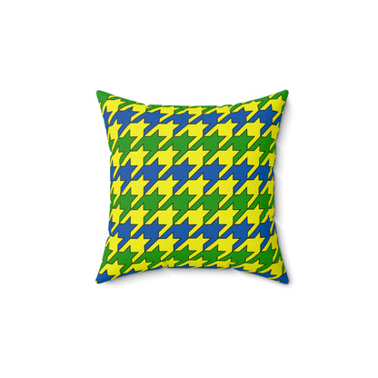 Saint Vincent And The Grenadines Retro Houndstooth Cushion Pillow