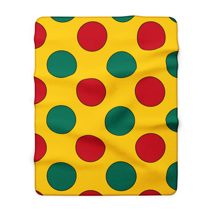 Cameroon Retro Polka Dots Blanket Throw