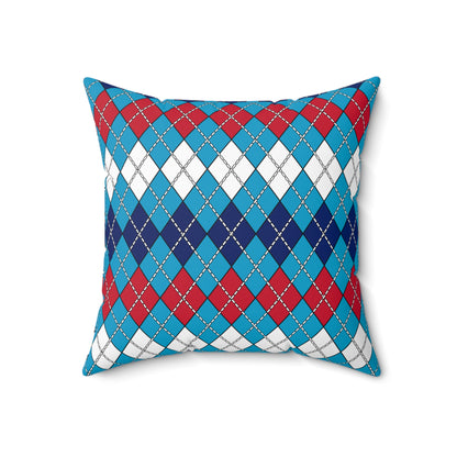 Tuvalu Retro Argyle Cushion Pillow