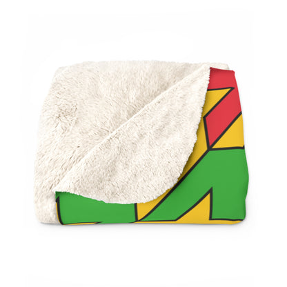 Myanmar Retro Houndstooth Blanket Throw