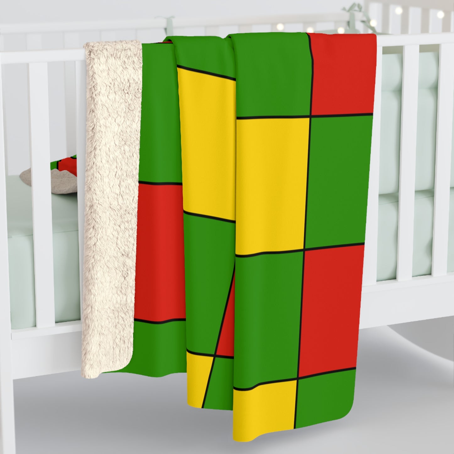 Benin Retro Check Blanket Throw