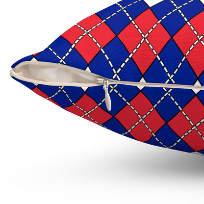 Sint Maarten Retro Argyle Cushion Pillow