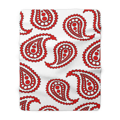 Singapore Retro Paisley Blanket Throw