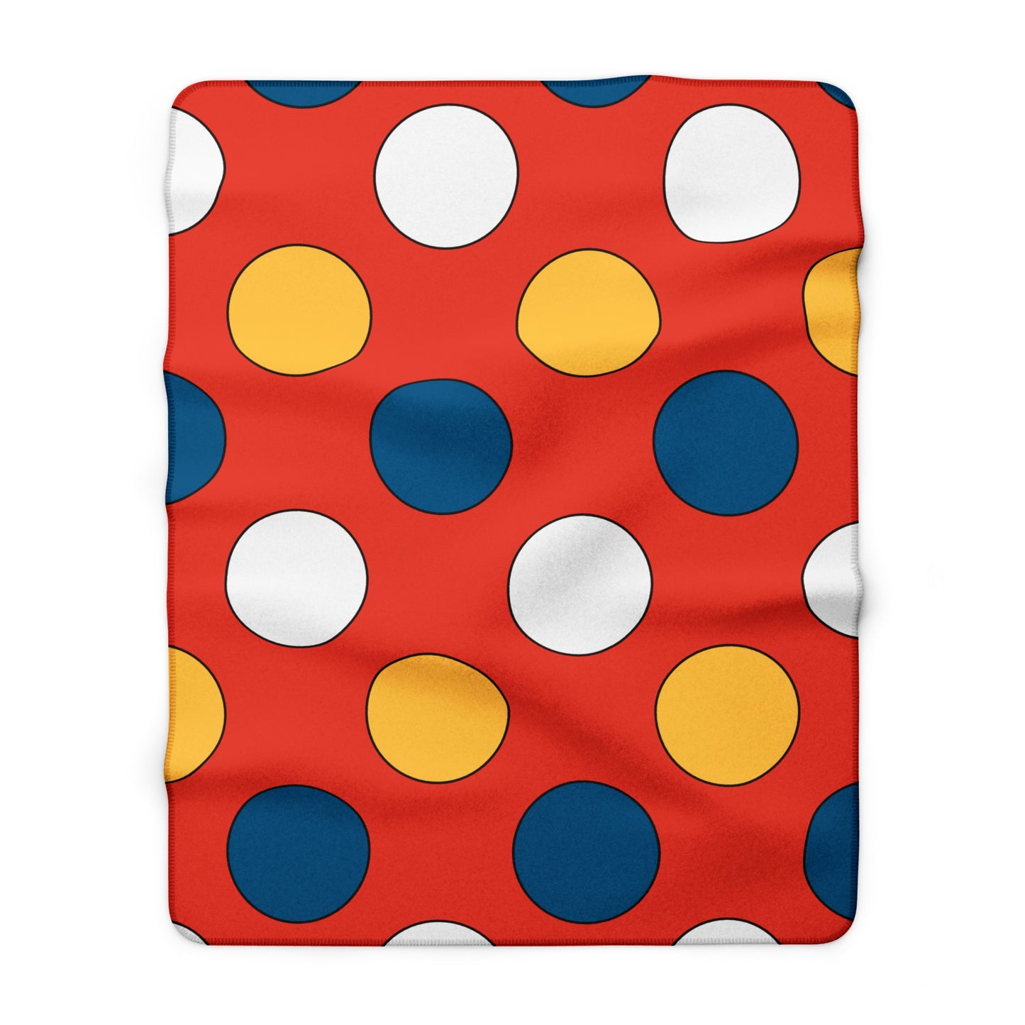 Kiribati Retro Polka Dots Blanket Throw