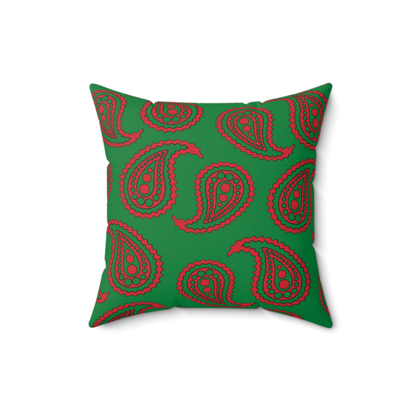 Turkmenistan Retro Paisley Cushion Pillow
