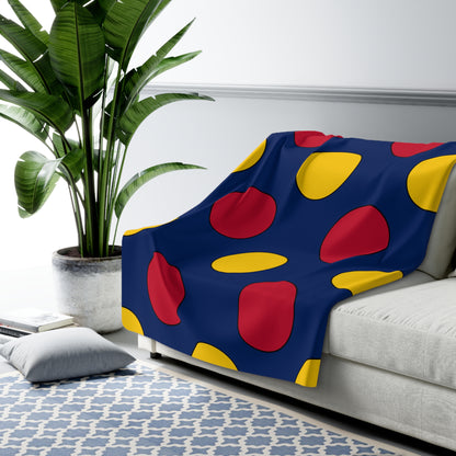 Chad Retro Polka Dots Blanket Throw