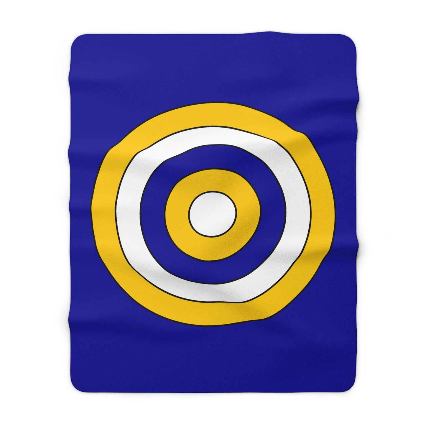 Bosnia And Herzegovina Retro Target Blanket Throw
