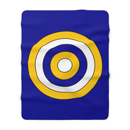Bosnia And Herzegovina Retro Target Blanket Throw