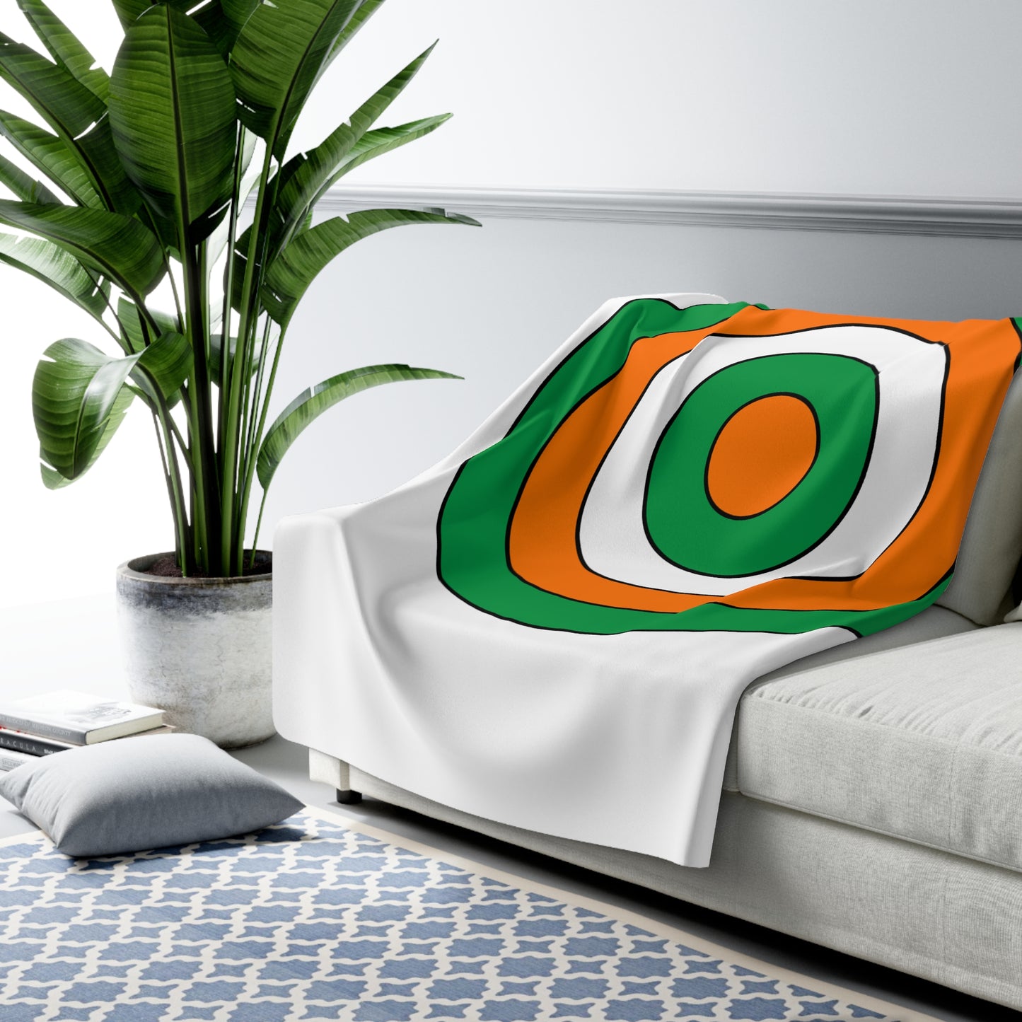 Ireland Retro Target Blanket Throw