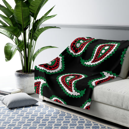 Syria Retro Paisley Blanket Throw
