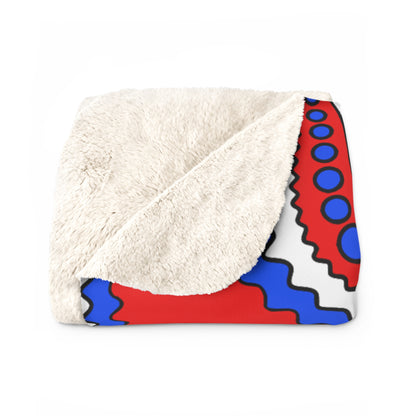 Puerto Rico Retro Paisley Blanket Throw
