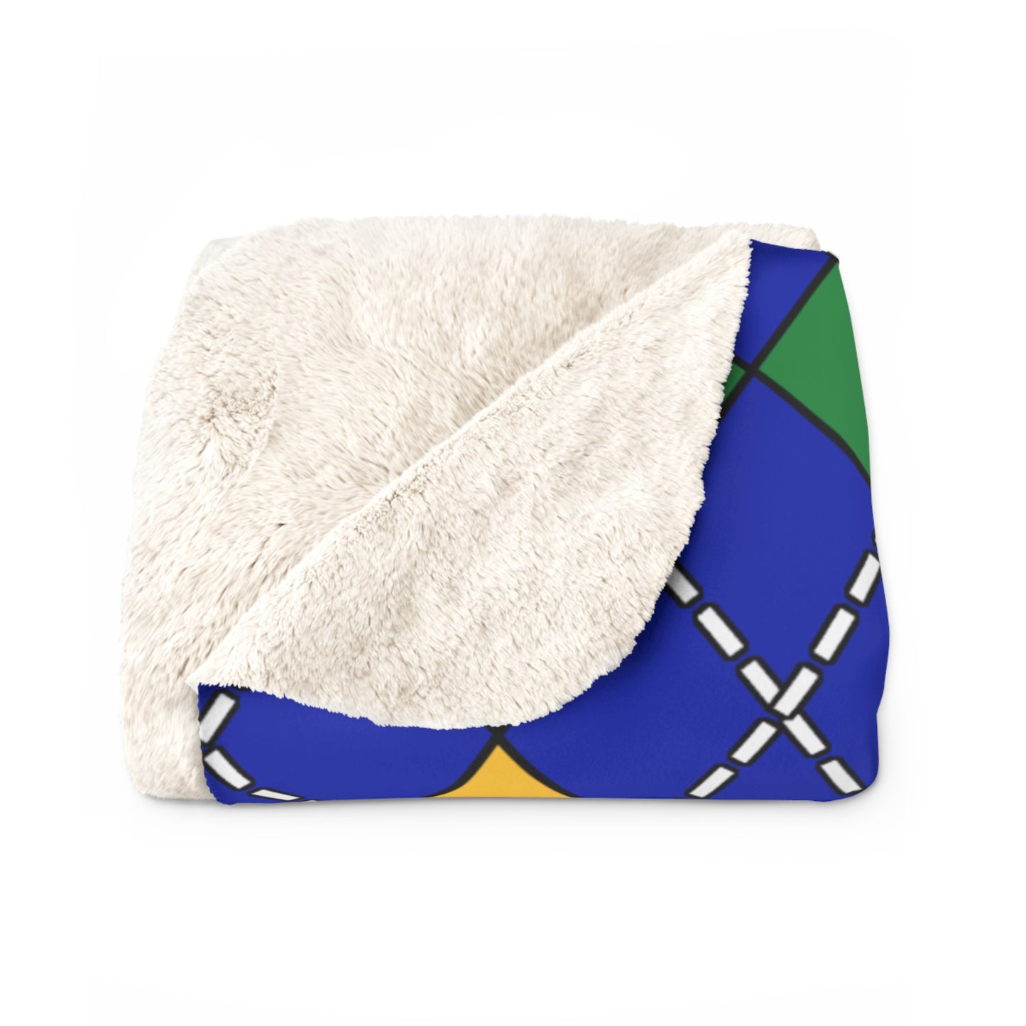 Christmas Island Retro Argyle Blanket Throw