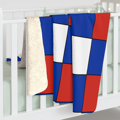 Russia Retro Check Blanket Throw