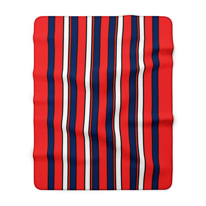 Svalbard And Jan Mayen Retro Stripes Blanket Throw