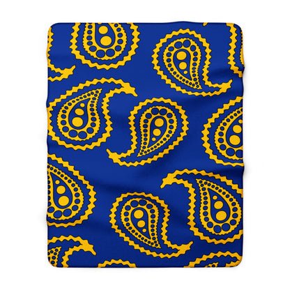 European Union Retro Paisley Blanket Throw