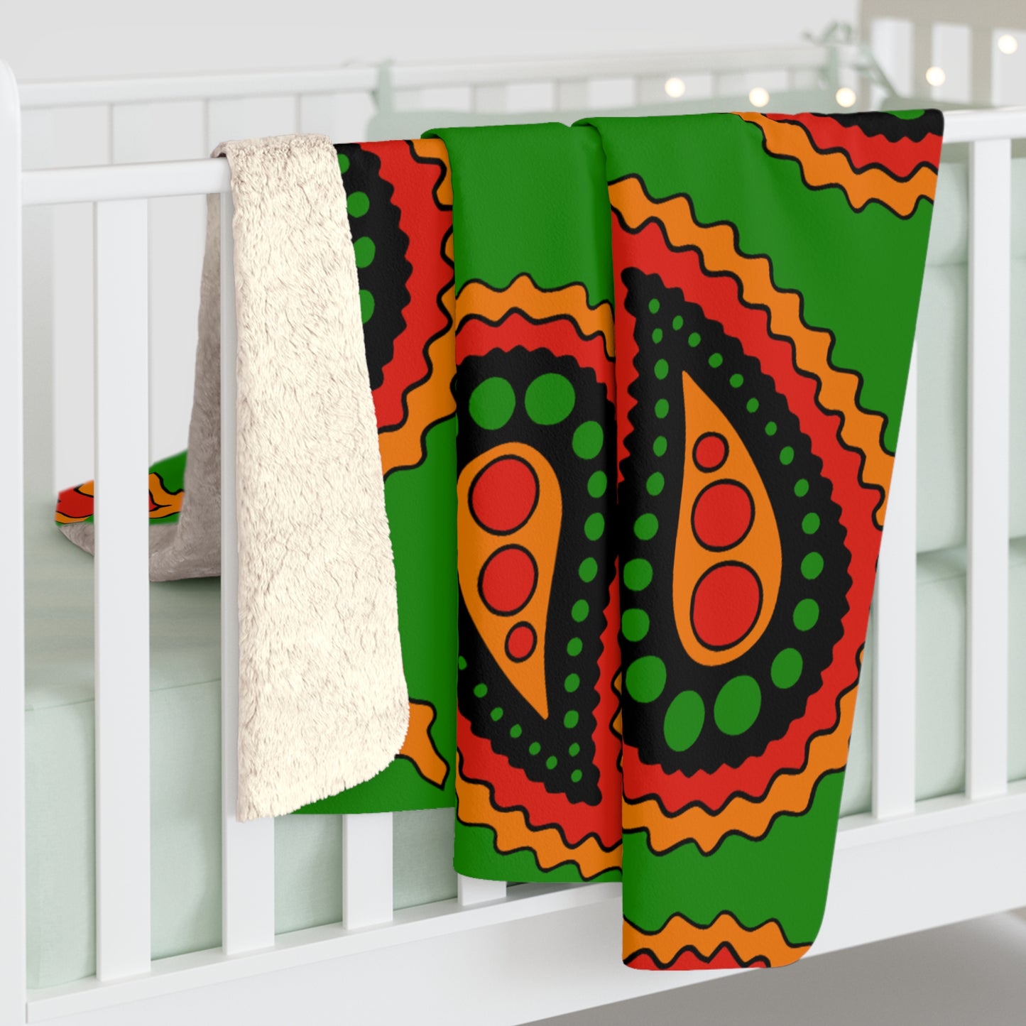Zambia Retro Paisley Blanket Throw