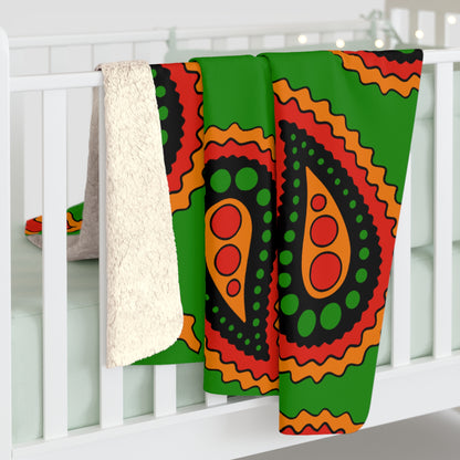 Zambia Retro Paisley Blanket Throw