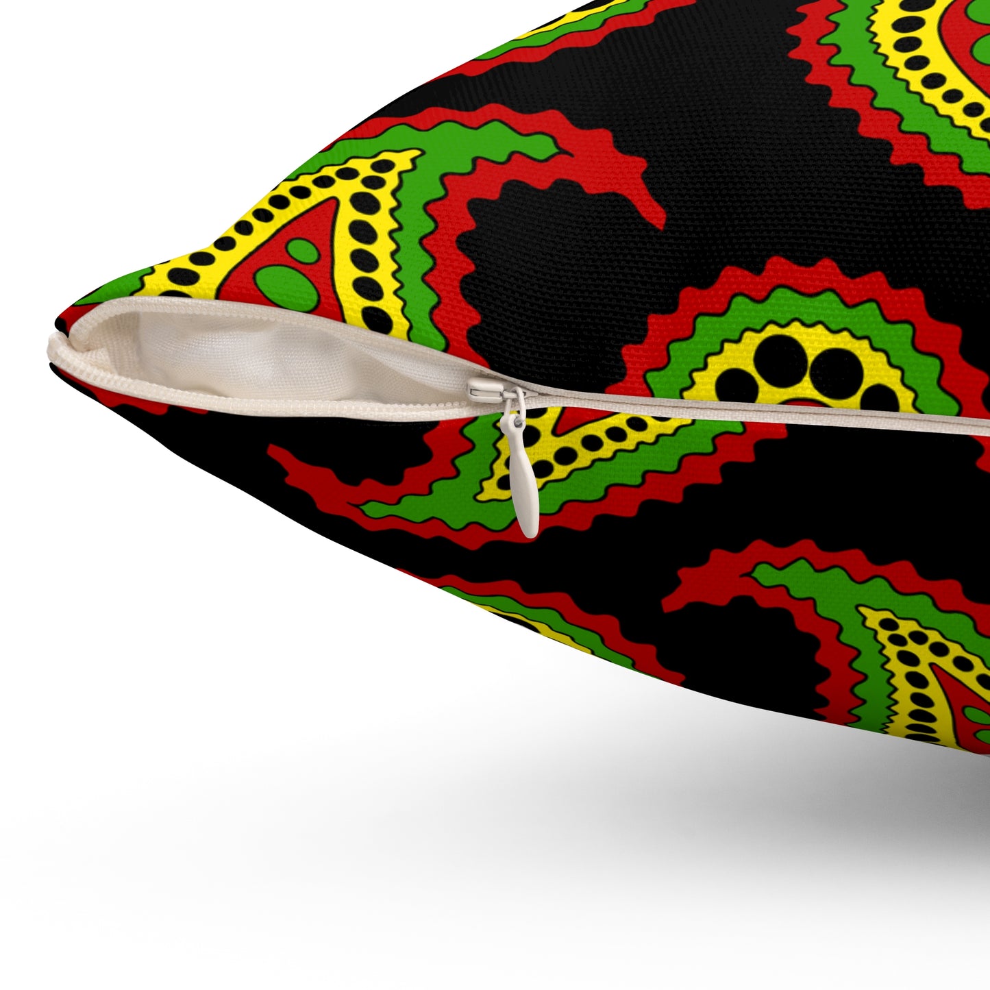 Saint Kitts And Nevis Retro Paisley Cushion Pillow