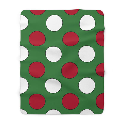 Suriname Retro Polka Dots Blanket Throw