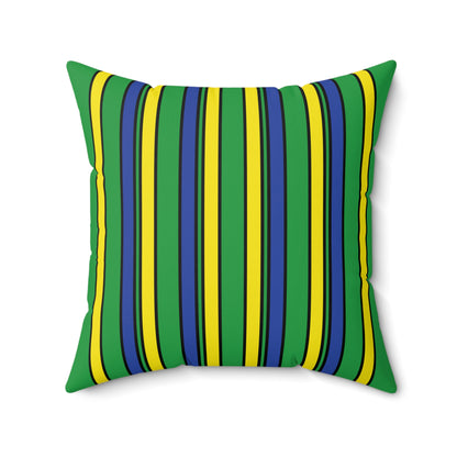 Brazil Retro Stripes Cushion Pillow