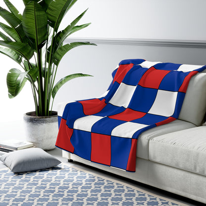 Iceland Retro Check Blanket Throw