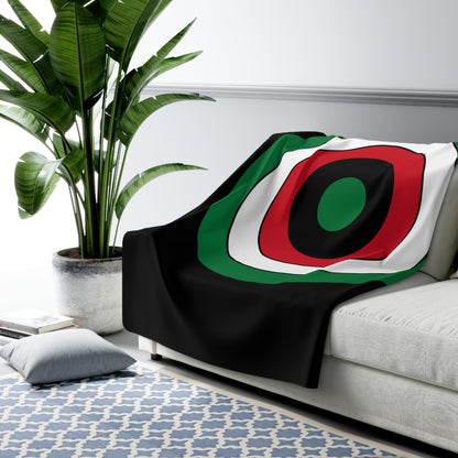 Syria Retro Target Blanket Throw