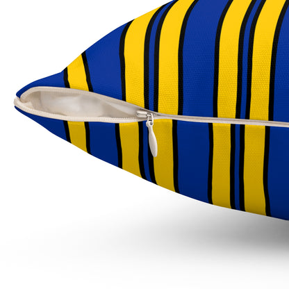 European Union Retro Stripes Cushion Pillow