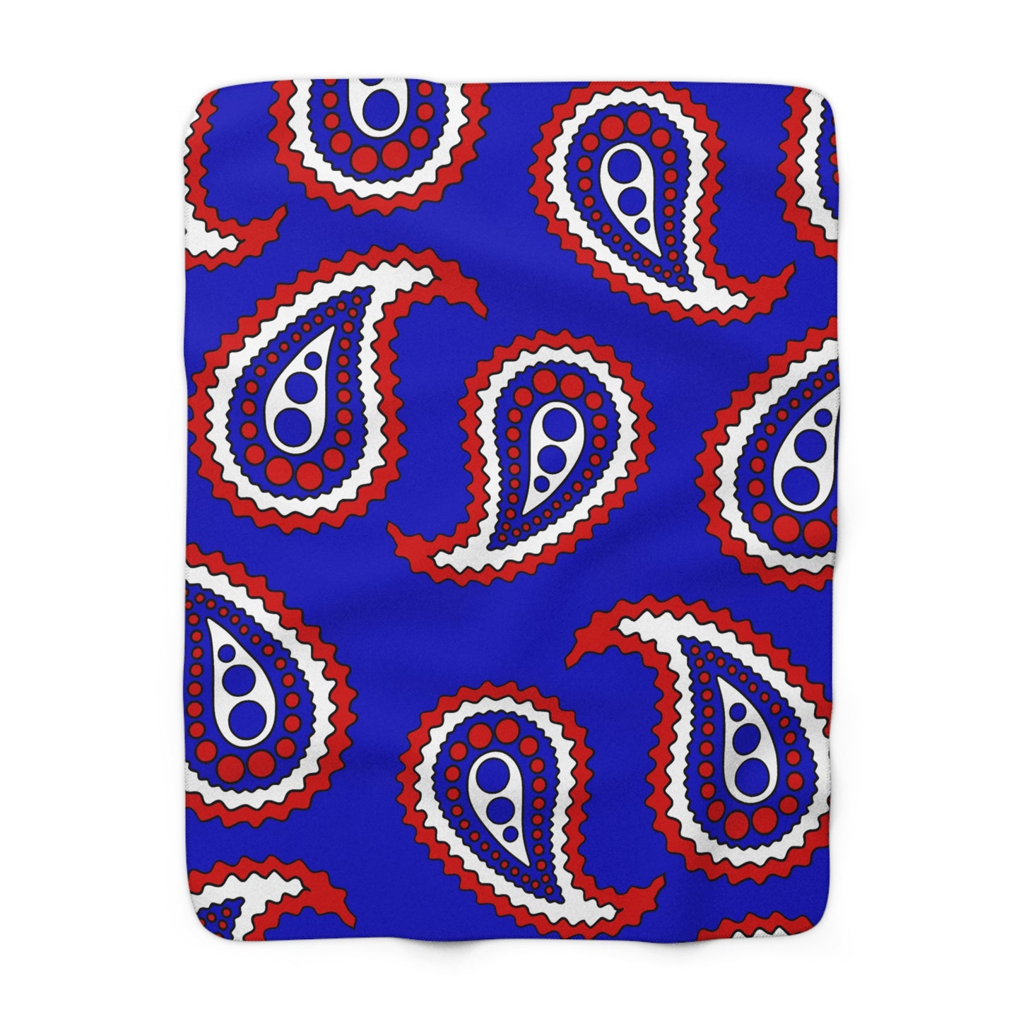Slovenia Retro Paisley Blanket Throw