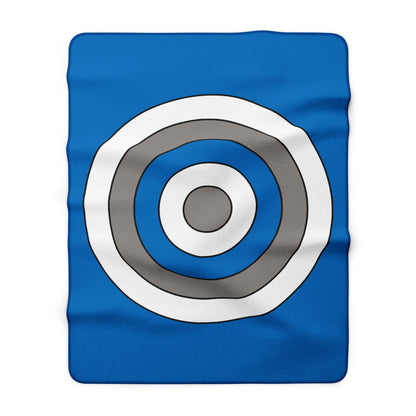 Northern Mariana Islands Retro Target Blanket Throw
